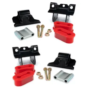 Pacific Performance Engineering - 168030170 | PPE Performance Engine Mount Kit With Silicone Bushings For GM 6.6L Duramax | Red Finish - Image 2