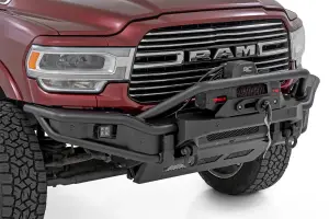 Rough Country - 51212W | Rough Country Front Bumper, Tubular For Ram 2500/3500 2WD/4WD | With Winch Plate - Image 3