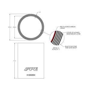 Pacific Performance Engineering - 515252504 | PPE Performance 2.5 Inch ID x 4.0 Inch L Performance Silicone For Custom Applications - Image 2