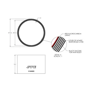 Pacific Performance Engineering - 515404003 | PPE Performance 4.0 Inch ID x 3 Inch L Performance Silicone for Custom Applications - Image 3