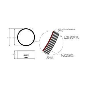 Pacific Performance Engineering - 515505000 | PPE Performance 5.0 Inch ID x 2.5 Inch L Performance Silicone for Custom Applications - Image 2
