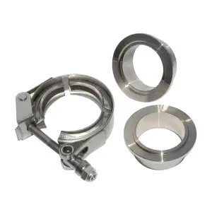 517115003 | PPE Performance QR 304 Stainless Steel V-Band - 3 Piece Set (1C 1M 1F) | 1.50 Inch Dimensions