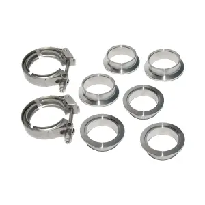 517120008 | PPE Performance QR 304 Stainless Steel V-Band - 8 Piece Set (2C 3M 3F) | 2.00 Inch Dimensions