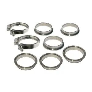 517130008 | PPE Performance QR 304 Stainless Steel V-Band - 8 Piece Set (2C 3M 3F) | 3.00 Inch Dimensions