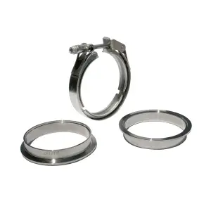 517140003 | PPE Performance QR 304 Stainless Steel V-Band - 3 Piece Set (1C 1M 1F) | 4.00 Inch Dimensions