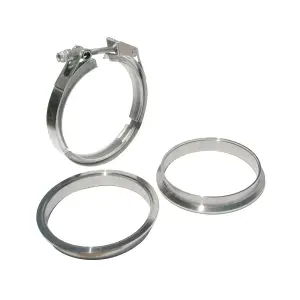 517150003 | PPE Performance QR 304 Stainless Steel V-Band - 3 Piece Set (1C 1M 1F) | 5.00 Inch Dimensions