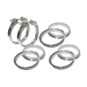517150008 | PPE Performance QR 304 Stainless Steel V-Band - 8 Piece Set (2C 3M 3F) | 5.00 Inch Dimensions