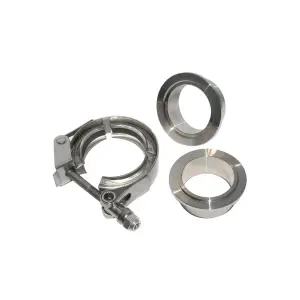 517215003 | PPE Performance QR 304 Stainless Steel Clamps - Aluminum Flanges - 3 Piece Set (1C 1M 1F) | 1.50 Inch Dimensions