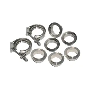 517215008 | PPE Performance QR 304 Stainless Steel Clamps - Aluminum Flanges - 8 Piece Set (2C 3M 3F) | 1.50 Inch Dimensions
