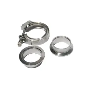 517217503 | PPE Performance QR 304 Stainless Steel Clamps - Aluminum Flanges - 3 Piece Set (1C 1M 1F) | 1.75 Inch Dimensions
