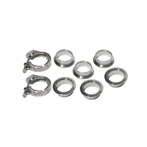 517217508 | PPE Performance QR 304 Stainless Steel Clamps - Aluminum Flanges - 8 Piece Set (2C 3M 3F) | 1.75 Inch Dimensions