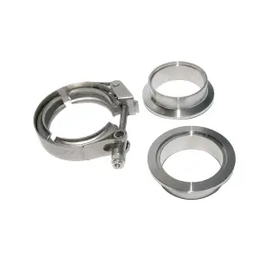 517220003 | PPE Performance QR 304 Stainless Steel Clamps - Aluminum Flanges - 3 Piece Set (1C 1M 1F) | 2.00 Inch Dimensions