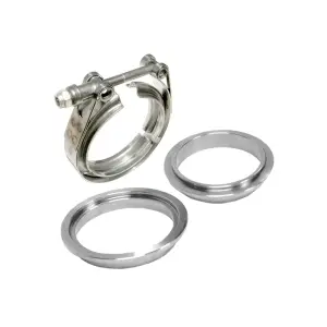 517440003 | PPE Performance Standard 304 Stainless Steel Clamps - Aluminum Flanges - 3 piece Set (1C 1M 1F) | 4.00 Inch Dimensions