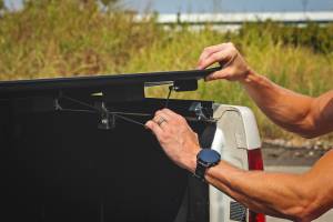 Rough Country - 47113550B | Rough Country Hard Low Profile Bed Cover For Chevy Silverado /GMC Sierra 1500 | 5' 9" Bed Without Rail Caps - Image 9