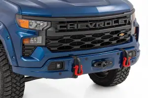 Rough Country - 13006-GA0 | Rough Country FXS Front Bumper For Chevrolet Silverado 1500 2WD/4WD | GA0, Northsky Blue Metallic Paint Code, Winch Mount Only - Image 3