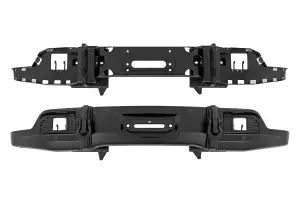 Rough Country - 13006-GAN | Rough Country FXS Front Bumper For Chevrolet Silverado 1500 2WD/4WD | GAN, Silver Ice Metallic Paint Code, Winch Mount Only - Image 5