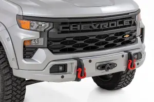 Rough Country - 13006-GAN | Rough Country FXS Front Bumper For Chevrolet Silverado 1500 2WD/4WD | GAN, Silver Ice Metallic Paint Code, Winch Mount Only - Image 3