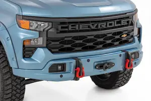 Rough Country - 13006-GLT | Rough Country FXS Front Bumper For Chevrolet Silverado 1500 2WD/4WD | GLT, Glacier Blue Paint Code, Winch Mount Only - Image 3