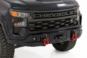 Rough Country - 13006-GBA | Rough Country FXS Front Bumper For Chevrolet Silverado 1500 2WD/4WD | GBA, Black Paint Code, Winch Mount Only - Image 3