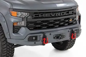 Rough Country - 13006-GXD | Rough Country FXS Front Bumper For Chevrolet Silverado 1500 2WD/4WD | GXD, Sterling Gray Metallic Paint Code, Winch Mount Only - Image 3