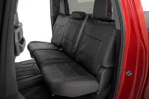 Rough Country - 91071L | Rough Country Leather Seat Covers, Front Row Bucket, Rear Row 60/40 For Chevy Silverado 1500/GMC Sierra 1500 - Image 3