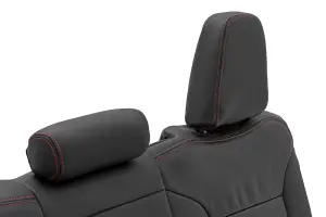 Rough Country - 91071L | Rough Country Leather Seat Covers, Front Row Bucket, Rear Row 60/40 For Chevy Silverado 1500/GMC Sierra 1500 - Image 7