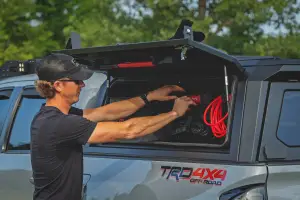 Rough Country - 734064 | Rough Country Bed Cap Molle Panel Side Storage Bin For Toyota Tacoma | Drivers Side - Image 4