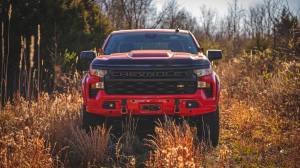 Rough Country - HP10010-RCGB | Rough Country Hood Protector For Chevrolet Silverado 1500 2WD/4WD | Gloss Black - Image 14