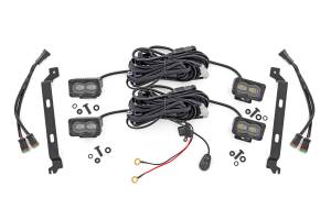 72119 | Rough Country LED Fog Light Kit Toyota Tacoma 2WD/4WD | White SAE Fog Light Series