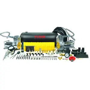 20015 | VIAIR Dual 400C Onboard Air System | Platinum, 150 PSI, 4.55 CFM, 60 Amp, 12V, 2.0 Gallon Tank