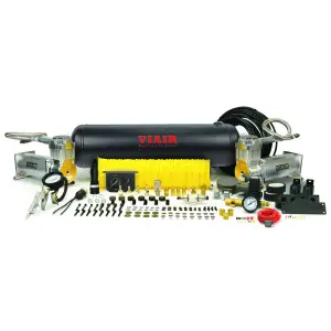 20017 | VIAIR Dual 450C Onboard Air System | Silver, 150 PSI, 3.28 CFM, 44 Amp, 12V, 2.5 Gallon Tank