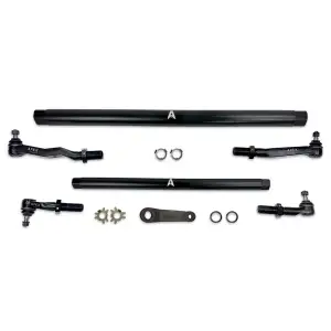 KIT380P-BLK | Apex Chassis ProLock Steering Kit For Dodge Ram 2500/3500 4WD | Anodized Black Aluminum, Y-Link Upgrade To T-Link - Includes Mopar Pitman Arm