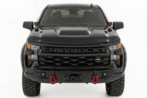 Rough Country - 13007-GBA | Rough Country FXS Front Bumper For Chevrolet Silverado 1500 2WD/4WD | GBA, Black Paint Code, With PRO12000S Winch - Image 4