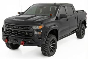 Rough Country - 13007-GBA | Rough Country FXS Front Bumper For Chevrolet Silverado 1500 2WD/4WD | GBA, Black Paint Code, With PRO12000S Winch - Image 3