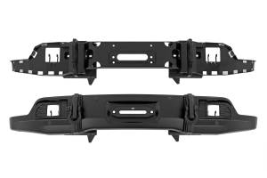 Rough Country - 13007 | Rough Country FXS Front Bumper For Chevrolet Silverado 1500 2WD/4WD | Flat Black Paint Code, With PRO12000S Winch - Image 10