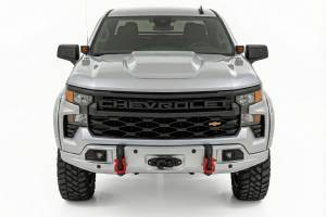 Rough Country - 13007-GAN | Rough Country FXS Front Bumper For Chevrolet Silverado 1500 2WD/4WD | GAN,  Silver Ice Metallic Paint Code, With PRO12000S Winch - Image 3