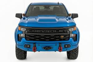 Rough Country - 13007-GA0 | Rough Country FXS Front Bumper For Chevrolet Silverado 1500 2WD/4WD | GA0, Northsky Blue Metallic Paint Code, With PRO12000S Winch - Image 2
