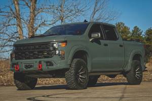 Rough Country - 13007-GBD | Rough Country FXS Front Bumper For Chevrolet Silverado 1500 2WD/4WD | GBD, Cypress Gray Paint Code, With PRO12000S Winch - Image 6