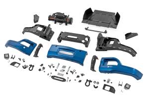 Rough Country - 13007-GJV | Rough Country FXS Front Bumper For Chevrolet Silverado 1500 2WD/4WD | GJV, Riptide Blue Paint Code, With PRO12000S Winch - Image 2