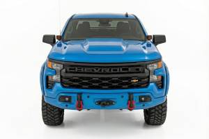 Rough Country - 13007-GLT | Rough Country FXS Front Bumper For Chevrolet Silverado 1500 2WD/4WD | GLT, Glacier Blue Paint Code, With PRO12000S Winch - Image 3