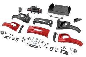 Rough Country - 13007-G7C | Rough Country FXS Front Bumper For Chevrolet Silverado 1500 2WD/4WD | G7C, Red Hot Paint Code, With PRO12000S Winch - Image 2
