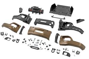 Rough Country - 13007-GXN | Rough Country FXS Front Bumper For Chevrolet Silverado 1500 2WD/4WD | GXN, Harvest Bronze Paint Code, With PRO12000S Winch - Image 3