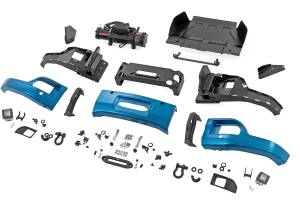 Rough Country - 13007-GXP | Rough Country FXS Front Bumper For Chevrolet Silverado 1500 2WD/4WD | GXP, Lakeshore Blue Paint Code, With PRO12000S Winch - Image 3