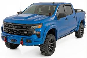 Rough Country - 13007-GXP | Rough Country FXS Front Bumper For Chevrolet Silverado 1500 2WD/4WD | GXP, Lakeshore Blue Paint Code, With PRO12000S Winch - Image 4