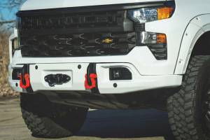 Rough Country - 13007-GAZ | Rough Country FXS Front Bumper For Chevrolet Silverado 1500 2WD/4WD | GAZ, Summit White Paint Code, With PRO12000S Winch - Image 8