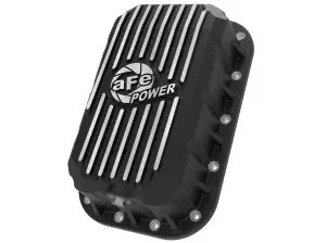 46-71450B | aFe Power Pro Street Series Engine Oil Pan With Machined Fins For Jeep Wrangler (JK) V6-3.6L | Black Finish