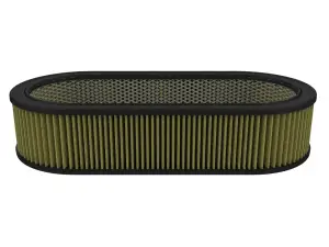 18-82009G | aFe Power Magnum FLOW Round Racing Air Filter With Pro GUARD7 Media | 18.12" L x 7.25" W x 5.12" H With Expanded Metal
