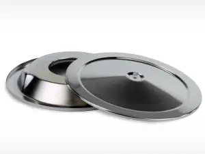 18-90003 | aFe Power Magnum FLOW Air Filter Components | Chrome Bottom; 14 in w 7/8 in Drop