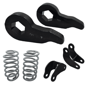 DJM2000-23 | DJM Suspension 2 Inch Front / 3 Inch Rear Lowering Kit (2000-2006 Suburban, Tahoe, Yukon 2WD/4WD)