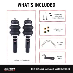 Air Lift Performance - 76005 | Air Lift Performance Air Suspension Front Kit For Audi A4, A5, S4, S5, RS 4, & RS 5 - Image 4